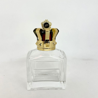 a imprensa criativa da garrafa de vidro da garrafa do perfume 100ml pulveriza o empacotamento vazio dos cosméticos da baioneta da garrafa