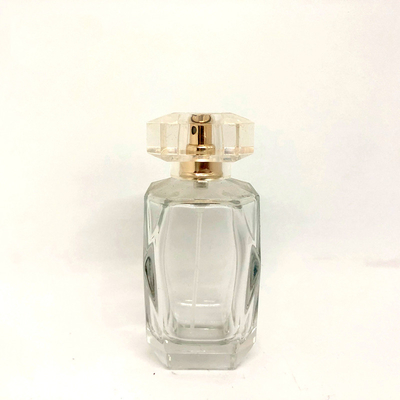 baioneta transparente excelente de 75ml Diamond Perfume Bottle Glass Bottle para pulverizar a fábrica de empacotamento do perfume vazio da garrafa