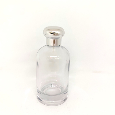 a garrafa de perfume 100ml com o tampão plástico do zamac, garrafa de vidro, pulveriza a baioneta, garrafa vazia, perfuma o empacotamento