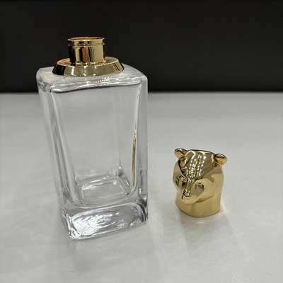 Elegante boné de perfume Zamak com acabamento de espelho