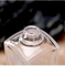 garrafa de perfume da baioneta 50ml 15, parte inferior grossa, Diamond Shaped, parte inferior quadrada pequena, tampa exterior cinzelada, bot secundário dos cosméticos