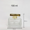 Garrafa de perfume 100ml criativa com empacotamento do cosmético da baioneta da garrafa de vidro da garrafa do pulverizador do tampão de Zamak