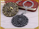 Anéis pequenos personalizados da porta-chaves do metal para o chapeamento de bronze dado forma crânio dos presentes das coleções