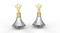 Elegante Zamac Perfume Covers For Bottle Cap Serviço OEM / ODM Disponível