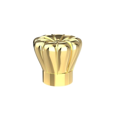 Chapeamento de suspensão luxuoso do tampão de garrafa do perfume de Zamac do metal brilhante do ouro