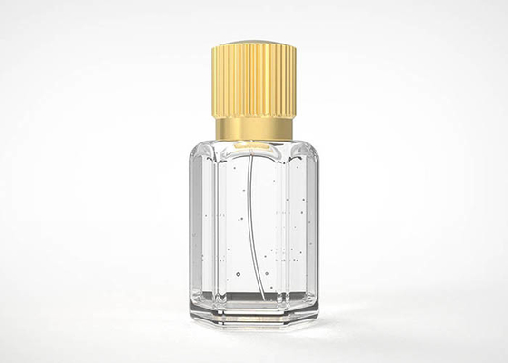 Metal criativo luxuoso do ouro da tampa 15Mm da garrafa de perfume do estilo da listra vertical de Zamac