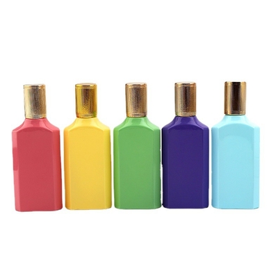 Garrafa de perfume, parafuso de primeira qualidade garrafa dada forma do quadrado 25ml, garrafa de vidro 110ml, garrafa de perfume, amostra pequena