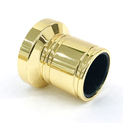 O cilindro liga de zinco clássico do chapeamento de ouro dá forma ao metal Zamac perfuma o tampão de garrafa
