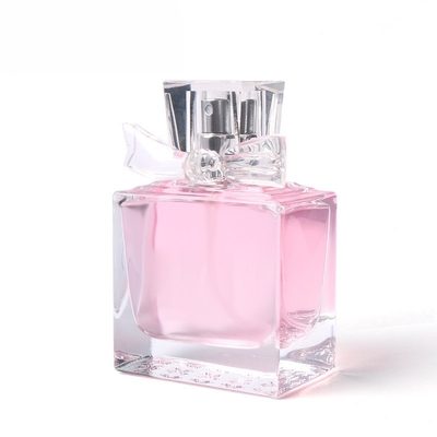 O vidro de garrafa vazio transparente geado do perfume personalizou 15ml 30ml 50ml 100ml