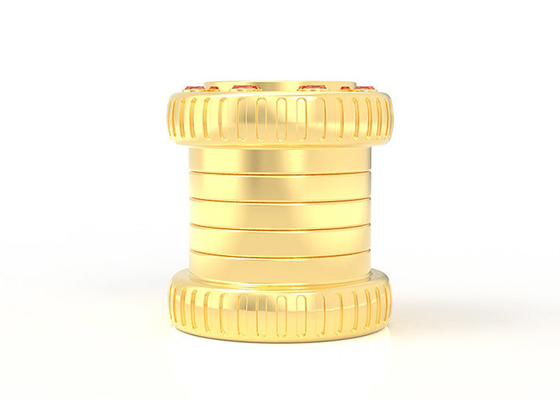 comprar Metal luxuoso do ouro de Zamac 15Mm da tampa criativa da garrafa de perfume do estilo do cilindro liga de zinco online manufacture