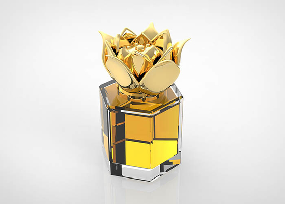 comprar Tampas luxuosas feitas sob encomenda do metal de Zamac do tampão de garrafa do perfume da flor online manufacture