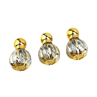 comprar A bola 12ML engarrafa garrafas que separadas do óleo essencial do nível superior o vidro portátil do perfume engarrafa a garrafa cinzelada UV da bola online manufacture