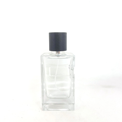 comprar Pressão inferior grossa do quadrado do vidro de garrafa do perfume no empacotamento do perfume do pulverizador da garrafa de vidro online manufacture