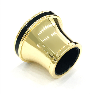 comprar Cor clássica do ouro com os tampões de garrafa pretos do perfume do alumínio de Zamak da cor online manufacture