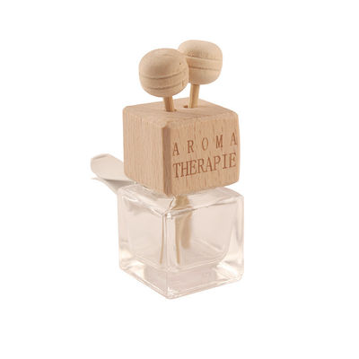 comprar Vidro quadrado da braçadeira da tomada de ar do veículo do condicionamento de ar do carro com tampão de madeira fabricação em linha