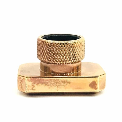 comprar Tampão de garrafa do perfume do zamak do metal do revestimento antigo da forma do retângulo online manufacture
