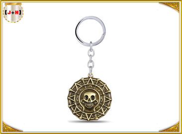 comprar Anéis pequenos personalizados da porta-chaves do metal para o chapeamento de bronze dado forma crânio dos presentes das coleções online manufacture