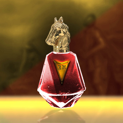 comprar Tampão de garrafa luxuoso de alta qualidade do perfume da cabeça da forma do cavalo do peso pesado 96g Zamac online manufacture