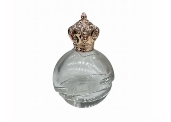comprar Capas de perfume Zamak de forma redonda e brilhante Capa de garrafa de perfume de vidro de liga de zinco online manufacture