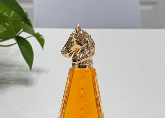 comprar Capas de perfume Zamak em forma de cavalo de metal Capas de garrafas de perfume de vidro de liga de zinco online manufacture