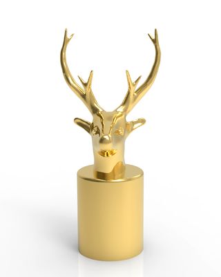comprar Zinc alloy deer head animal perfume cover Golden perfume cap online manufacture