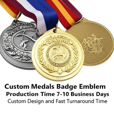 comprar Custom Metal Medal with 2mm Thickness and Customized Size Featuring Letterpress Printing for Elegant Souvenirs online manufacture