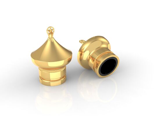 comprar Tampa de perfume de liga de zinco personalizada de alta qualidade/tampa de liga de zinco de 15 mm Fabricação em linha