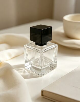 comprar Tampa de perfume premium em liga de zinco preto fosco com design quadrado e resistência à corrosão Fabricação em linha