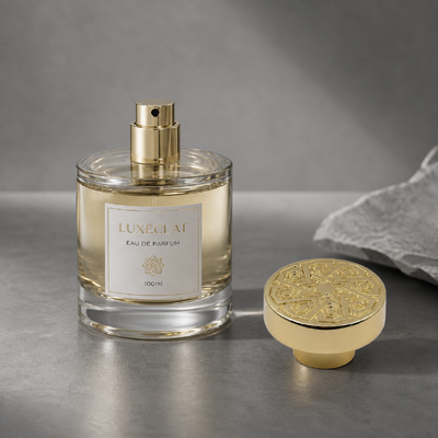 comprar Fungos de luxo redondo Zamac Cap Perfume Revestido em ouro 3D Estrela árabe em relevo Padrão geométrico Fragrância Cobertura de liga de zinco Metal Capela de garrafa de perfume Logotipo personalizado FEA15 Para garrafa de perfume Fabricação em linha