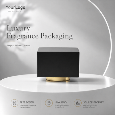 comprar Capuz de perfume de liga de zinco de base de ouro quadrada de dois tons preto fosco retangular Custom Metal Capuz de perfume modelo JH5081 Para garrafa de perfume de vidro de luxo Fabricação em linha