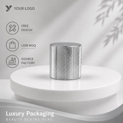 comprar Silver Chevron Rebocado Aliado de Zinco Redondo Cap de Perfume Low MOQ Custom Brand Metal Cap de Perfume Para Luxury Perfume Vazio Garrafa de Vidro Fabricação em linha