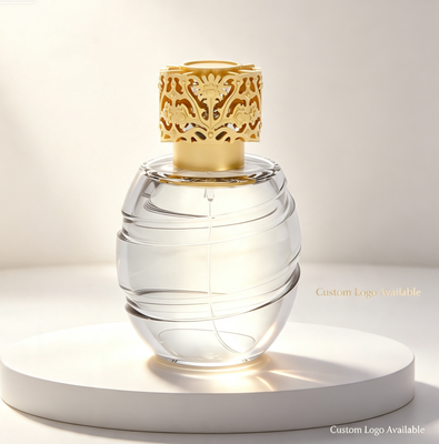 comprar Luxury Hollow Floral Zamac Perfume Cap Gold Plated Bottle Lid Fabricação em linha