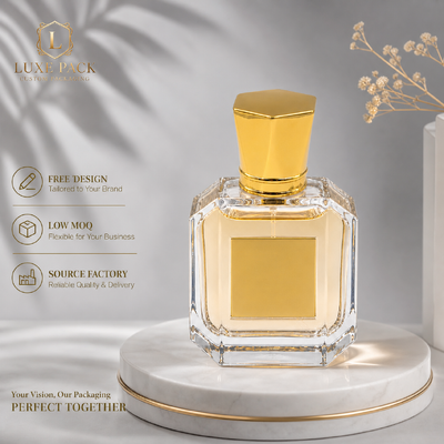 comprar Luxury Hexagonal Zinc Alloy Cap Perfume Bright Gold Electroplated Zamac Fragrance Bottle Lid Custom Logo OEM Metal Perfume Cover Fabricação em linha