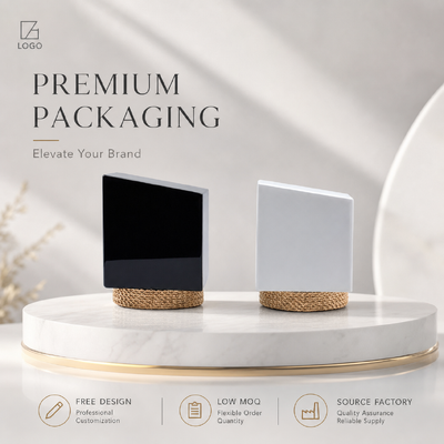 Comprar Modern Geometric Tilt Square Zamac Cap Perfume Solid Gloss Color Woven Gold Base Heavy Metal Cap Perfume Para Presente Perfume Set Cap Magnético Fabricação em linha