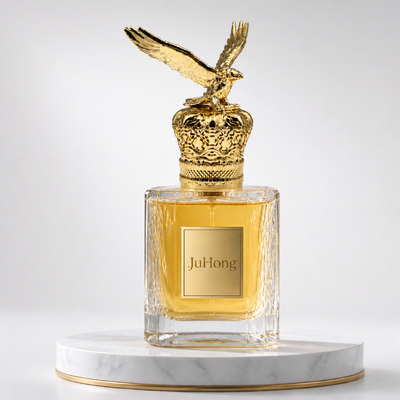 comprar Capa de perfume Zamac FEA15 Ornamentação de Águia na Coroa, tampa de garrafa decorativa de liga de zinco revestida de ouro Fabricação em linha