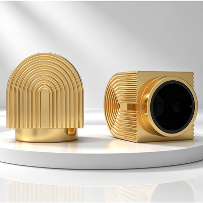 Comprar Luxury Arch Shape Zinc Alloy Zamac Cap Perfume Custom Decorative Metal Fragrance Bottle Cap Fabricação em linha