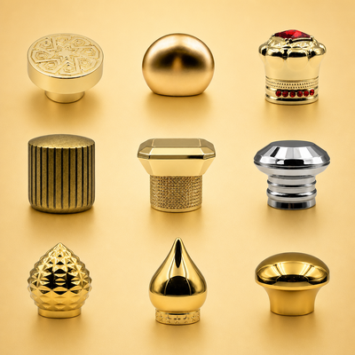 Comprar Zamac Perfume Cap com bomba de alumínio liga de zinco animal floral esculpida garrafa de perfume tampa logotipo personalizado tampa de garrafa de perfume magnético liga de zinco tampa Fabricação em linha