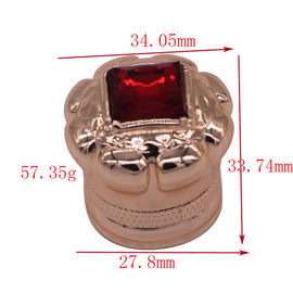 comprar O perfume decorativo de Zamak da forma do diamante tampa tampões de garrafa feitos sob encomenda do perfume online manufacture