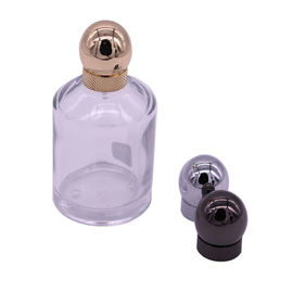 comprar O tampão redondo luxuoso do perfume do metal do tampão de parafuso da garrafa do perfume livra o projeto online manufacture