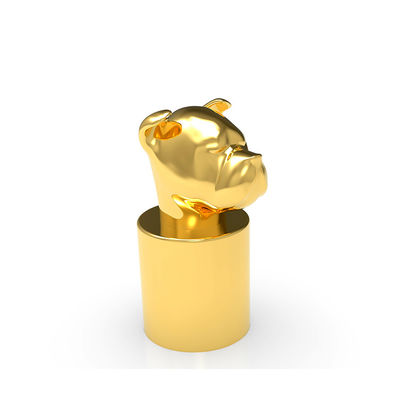 comprar Tampões de garrafa feitos sob encomenda do perfume do ISO 9001 de Fasion do ouro da cabeça de cão online manufacture