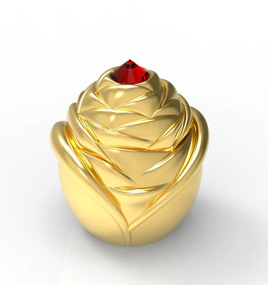 comprar Tampa de vidro liga de zinco floral da garrafa de perfume ISO9001 online manufacture