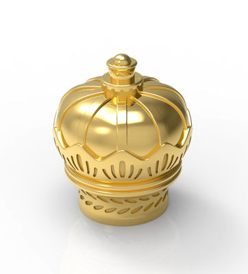 comprar A coroa nova do tampão de garrafa do perfume do projeto da cor do ouro dá forma ao material de Zamak online manufacture