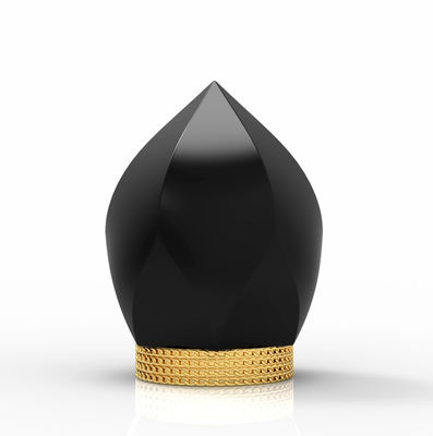 comprar Metal luxuoso liga de zinco do chapeamento de ouro do tampão de garrafa do perfume que rotula o logotipo personalizado online manufacture