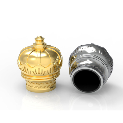 comprar A coroa feita sob encomenda da tampa material liga de zinco da garrafa de perfume de Zamak deu forma online manufacture