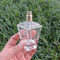 Garrafa de vidro extravagante luxuosa 55ml do perfume do projeto da alfândega com o pulverizador do tampão da bomba