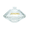 As garrafas de perfume de vidro de primeira qualidade por atacado 75ml deram forma a Crystal White Glass Transparent Perfume que as garrafas podem ser W equipado