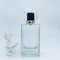 Garrafa de perfume quadrada grossa de vidro da garrafa de perfume 50ml, garrafa do pulverizador da imprensa da baioneta da parte alta, garrafa cosmética vazia