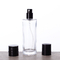 a multa de vidro cilíndrica alta da garrafa de perfume 50ml pulveriza a garrafa portátil dos cosméticos com o tampão