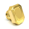 O metal liga de zinco clássico Zamak da forma do retângulo do chapeamento de ouro perfuma o tampão de garrafa