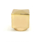 O cubo liga de zinco criativo do ouro dá forma ao metal Zamac perfuma o tampão de garrafa